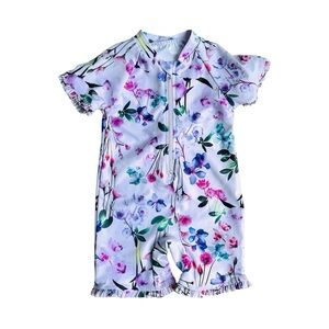 Next (UK) Floral One Piece Rashguard Size 9-12 Months
